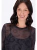 Usha Women Dress in charcoal black