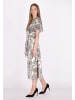 DreiMaster Damen Kleid in Weiss Schwarz