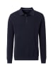 CASAMODA Polo-Shirt Langarm in Blau