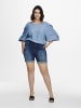 ONLY Carmakoma Jeans-Shorts in Medium Blue Denim