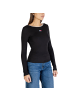 Tommy Hilfiger Schwarz Recycelte Baumwolle Langarmshirt
