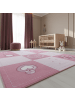 KADIMA DESIGN Teppich Kinder Flachgewebe Prinzessin Polyamid rutschfest Spielzimmer