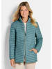 GOLDNER Steppjacke Herbstjacke mit Daunen, Stehkragen in graugrün