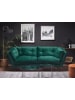 Beliani 3-Sitzer Sofa LENVIK in Grün/Schwarz - (W) 210 x (H) 75 x (L) 90 cm