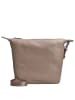 Mandarina Duck Mellow Leather - Schultertasche 28 cm (nero) in warm taupe