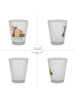 Mr. & Mrs. Panda Schnapsglas Igel Federschmuck ohne Spruch in Transparent