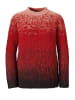 GOLDNER Strickpullover Strickpullover in dunkelrot / gemustert