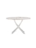 ebuy24 Gartentisch Kenya Whitewash 120 x 120 cm