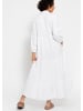 SASSYCLASSY Musselin Maxi Kleid in weiß