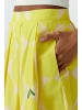 Oui Midirock aus reiner Baumwolle mit Alloverdruck in yellow stone