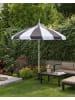 Beliani Marktschirm MINOA in Schwarz/Weiß - (W) 245 x (H) 269 x (L) 245 cm