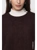 monari Strickpullunder mit Lurex in Black Coffee