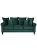 Beliani 3-Sitzer Sofa BORNHOLM in Grün/Schwarz - (W) 197 x (H) 76 x (L) 79 cm