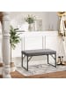 HOMCOM Sitzbank in Dunkelgrau 100L x 35B x 47H cm
