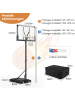 COSTWAY Basketballkorb Outdoor in Schwarz