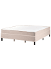 Beliani Doppelbett COUNTESS  in Beige/Braun - (W) 181 x (H) 53 x (L) 201 cm