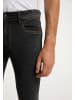 DreiMaster Herren Jeans + Shopping Bag - Set in Schwarz