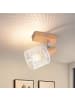 ZMH Deckenleuchte in weiß 1-flammige E14 Holz Modern Küchelampe