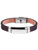 Adeliás Unisex Armband aus Leder 21 cm in braun