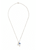 Gemshine Halskette Einhorn und Saphir in silver coloured
