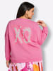 sheego Sweatshirt in altrosa-pink-bedruckt