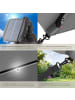 tectake Sonnenschirm mit LED Solar-Beleuchtung und Winddach | 250 x 250 cm
