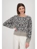 monari Strickjacke mit Leopardenmuster in Greige Gemustert