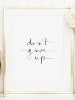 Tales by Jen Poster / Kunstdruck "Don't give up" I Ohne Rahmen