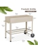 COSTWAY Hochbeet mit Rollen in Beige