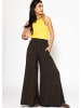 SASSYCLASSY Doppellagiges, geripptes Tank Top in Gelb