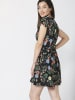 KOROSHI KURZÄRMELKLEID in schwarz