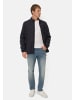 Camel Active Fleecejacke mit hohem Stehkragen in Navyblau