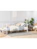 Beliani Tagesbett TULLE in Weiß - (W) 92 x (H) 86 x (L) 209 cm