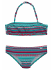 Buffalo Bandeau-Bikini in türkis-gestreift