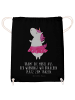 Mr. & Mrs. Panda Stofftasche Einhorn Ballerina mit Spruch in Schwarz