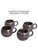 Butlers Butlers Espressotasse COTTAGE 6er-Set in Schwarz