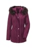GOLDNER Kurzgröße:  Steppjacke mit Kapuze in pflaume