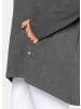sheego Longshirt in grau meliert