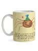 Mr. & Mrs. Panda Geschenktasse Spinne Agathe Party mit Spruch in Gelb Pastell