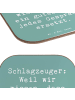 Mr. & Mrs. Panda Untersetzer Glas Spruch Schlagzeug Solo mit Spruch in Meeresbrise
