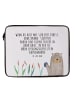 Mr. & Mrs. Panda Notebook Tasche Otter Stein mit Spruch in Weiß