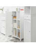 SoBuy Badezimmerschrank in Reinweiß - (W) 24 x (H) 96 x (L) 48 cm