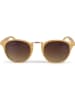 styleBREAKER Sonnenbrille in Hellbraun-Gold / Braun Verlauf