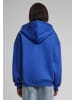 DEF Zip-Kapuzenpullover in cobalt blue