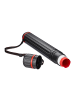 relaxdays Posterrolle in Rot/Schwarz - (H)65—105 x Ø 8 cm