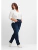 sheego Gerade Jeans in dark blue Denim