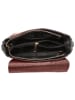 Toscanto Leder Handtasche Toscanto Tasche dunkelrot, schwarz ca. 26cm