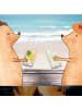 Mr. & Mrs. Panda Wasserglas Pinguin mit Kind ohne Spruch in Transparent