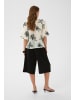 CULTURE Kurzarm-Bluse CUbisera Relaxed fit in Oyster Gray