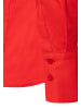 More & More klassische, schmale Langarm-Stretchbluse in tulip red
